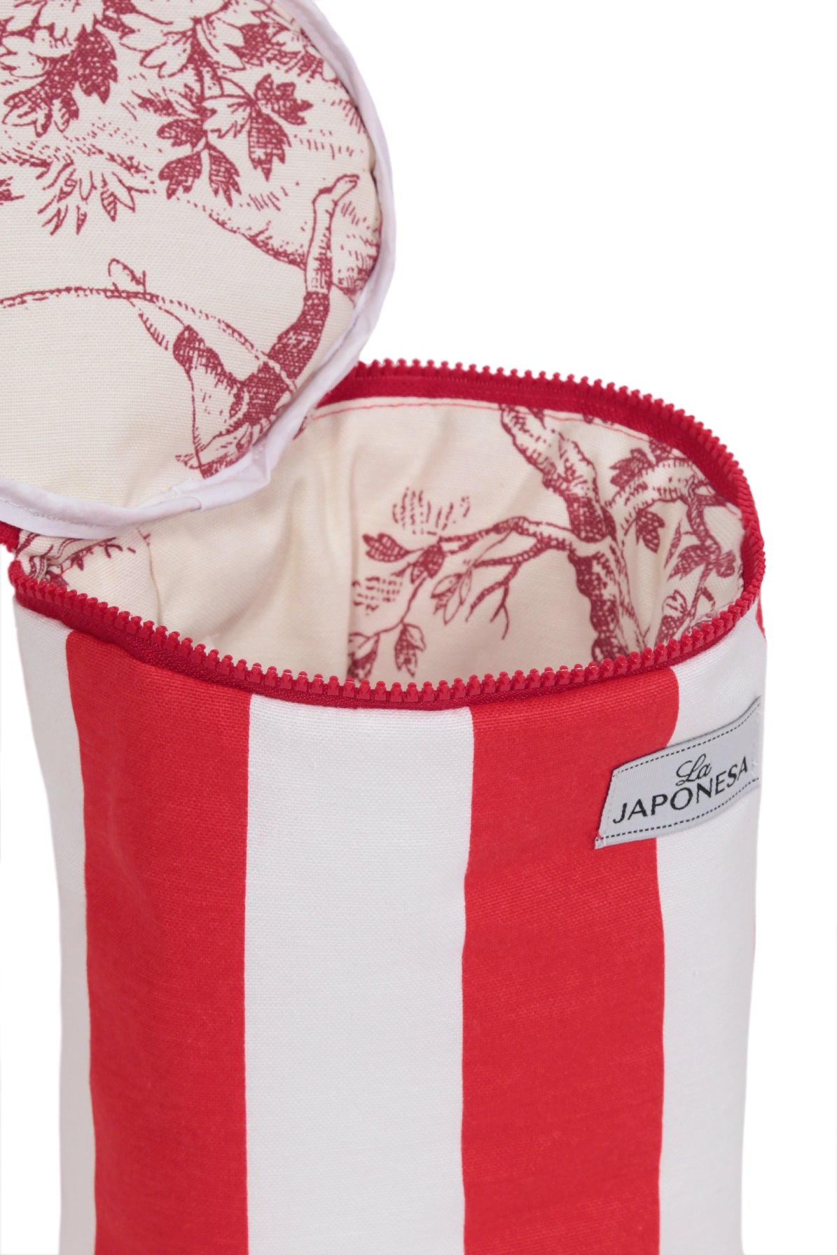 Vanity Case Red & White Toiletry Bag