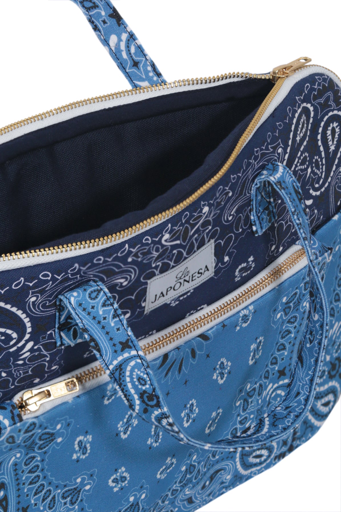 Bolso Porta Computador Bandana Azul