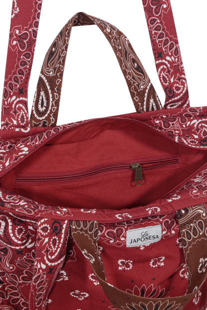 Week Tote Bandana Burgundy
