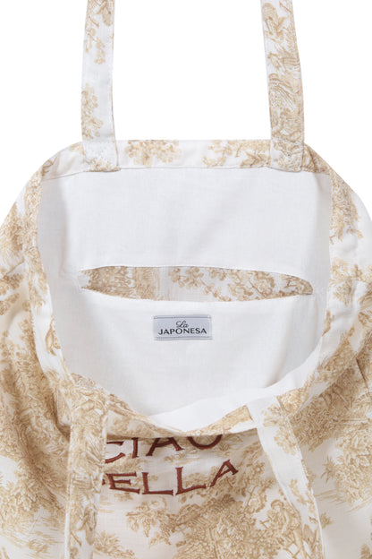 Tote Bag Embrodery Linen