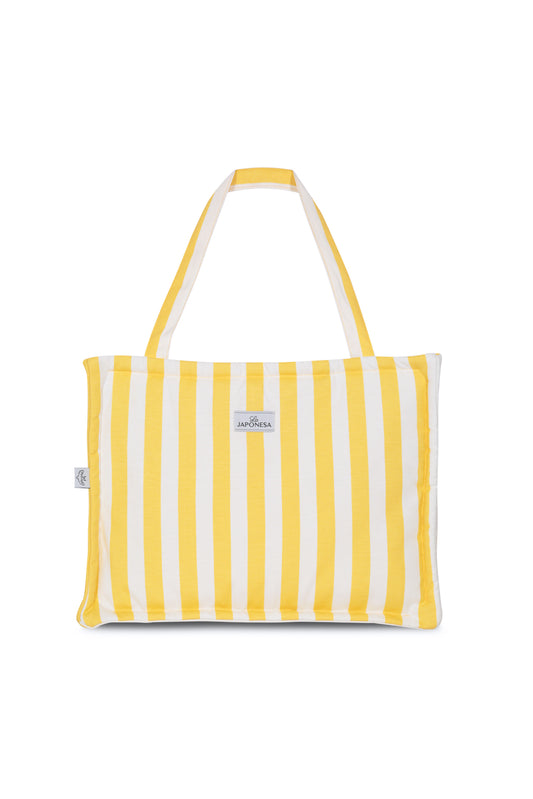 Bolso weekender Yellow&White